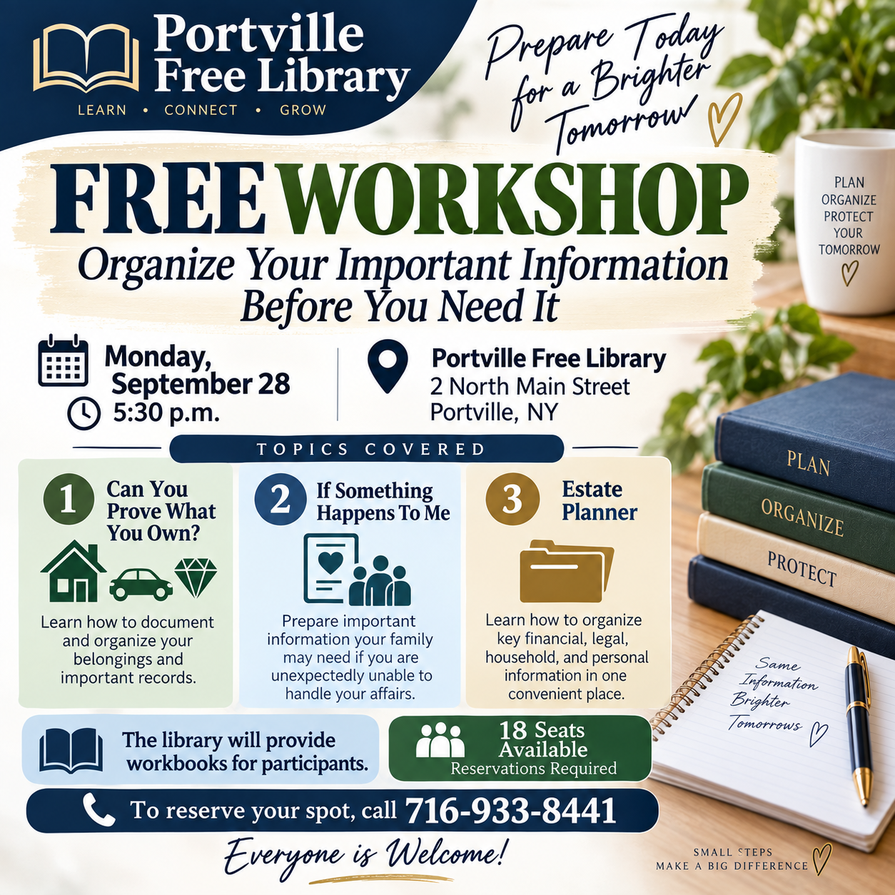 FREE WORKSHOP: Organize Your Important Information Before You Need It